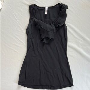 Black Ruffled Sleeveless Top from Target